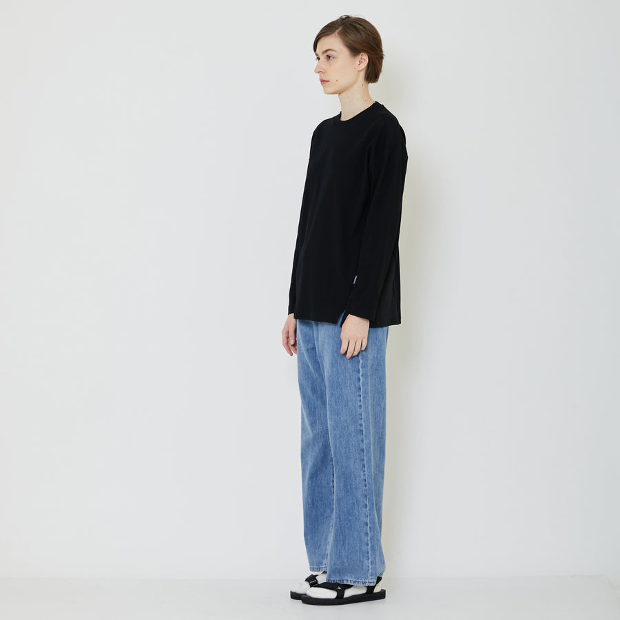 Women Oversized Combined Top - Black - SW2402028D