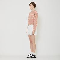 Women Striped Sweater - Flamingo - SW2402029A