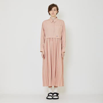 Women Pleated Dress - Soft Pink - SW2402032A