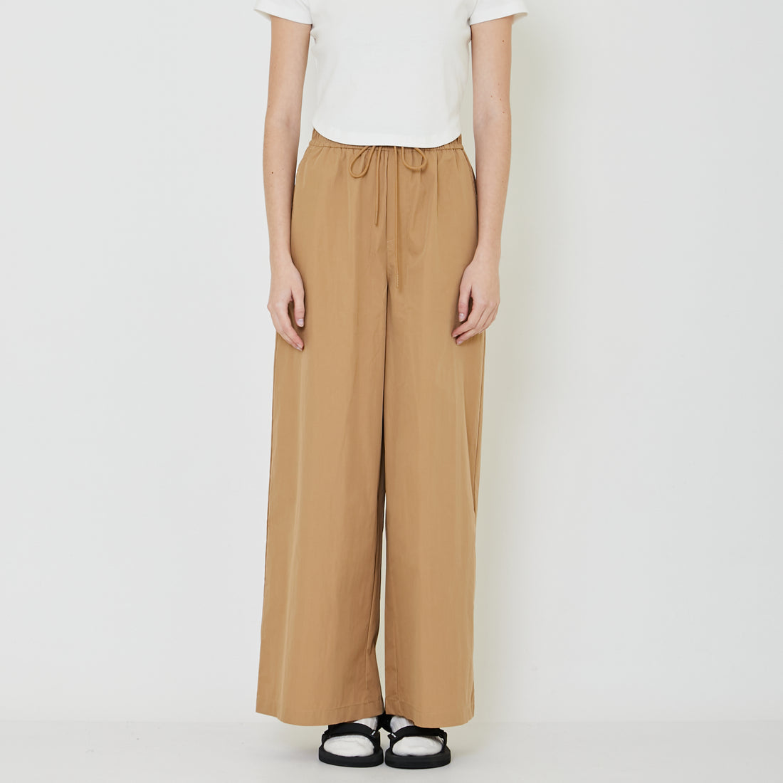 Women Nylon Pants - Khaki - SW2402035A