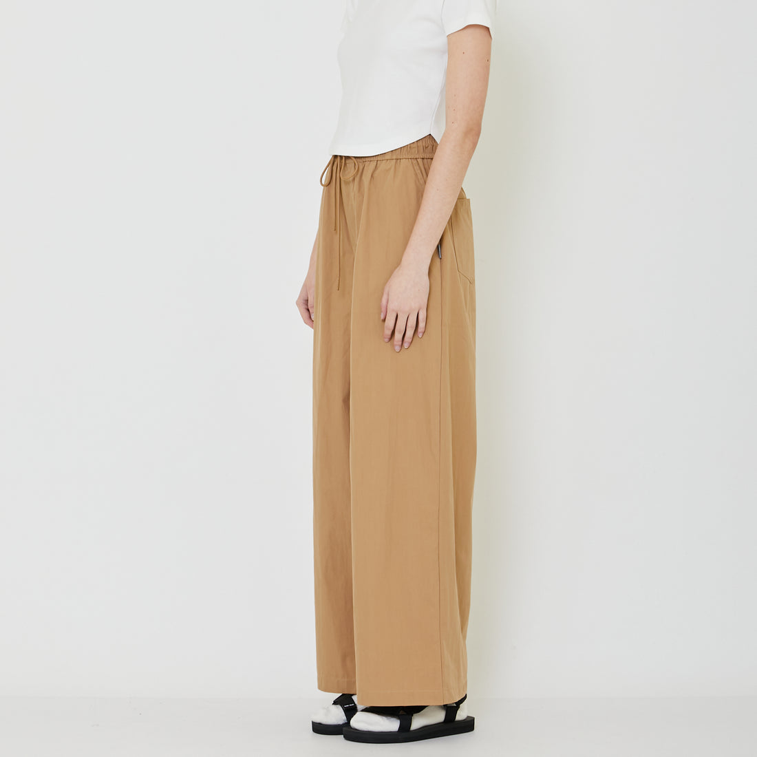 Women Nylon Pants - Khaki - SW2402035A