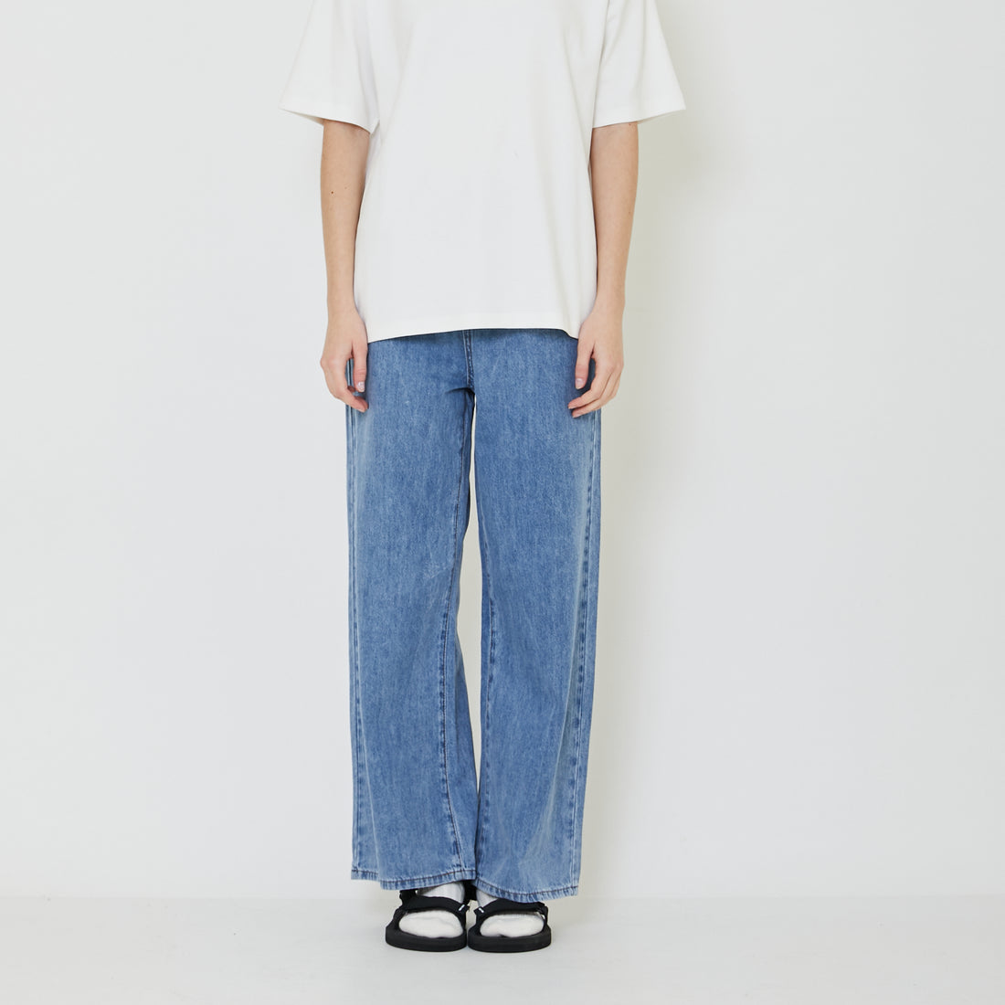 Women Wide-Leg Pants - Blue - SW2402043C
