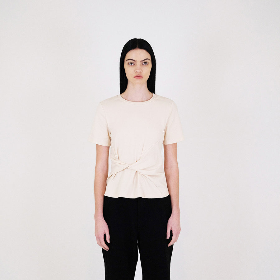 Women Twisted Top - Sand - SW2403045A