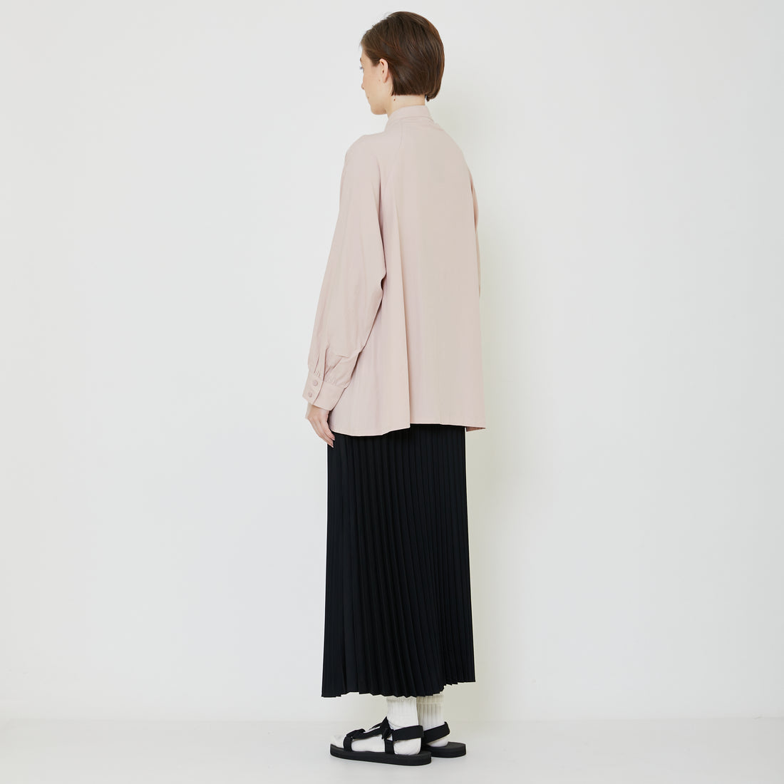 Women Raglan Sleeve Blouse - Dusty Pink - SW2403053B