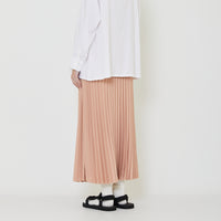 Women Pleated Maxi Skirt - Dusty Pink - SW2403056A