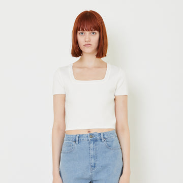 Women Square Neck Knit Top - SW2409126