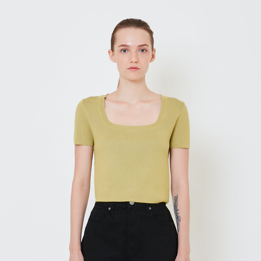 Women Square Neck Knit Top - SW2409126