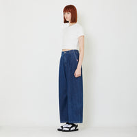 Women Wide Leg Jeans - Blue - SW2409139B
