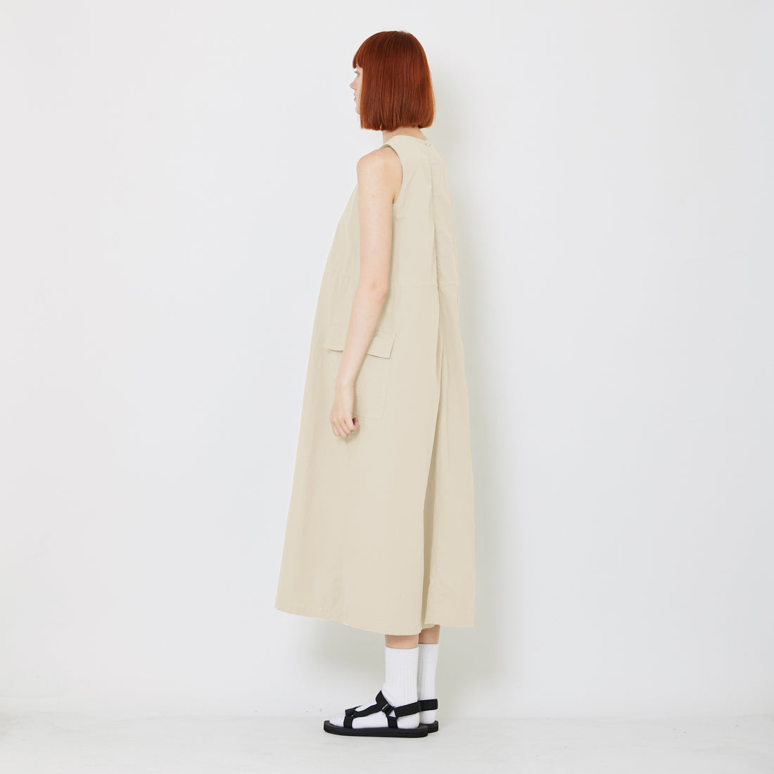 Women Cargo Dress - Khaki - SW2409142C