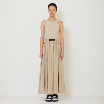 Women Combined Maxi Dress - Khaki - SW2412243A