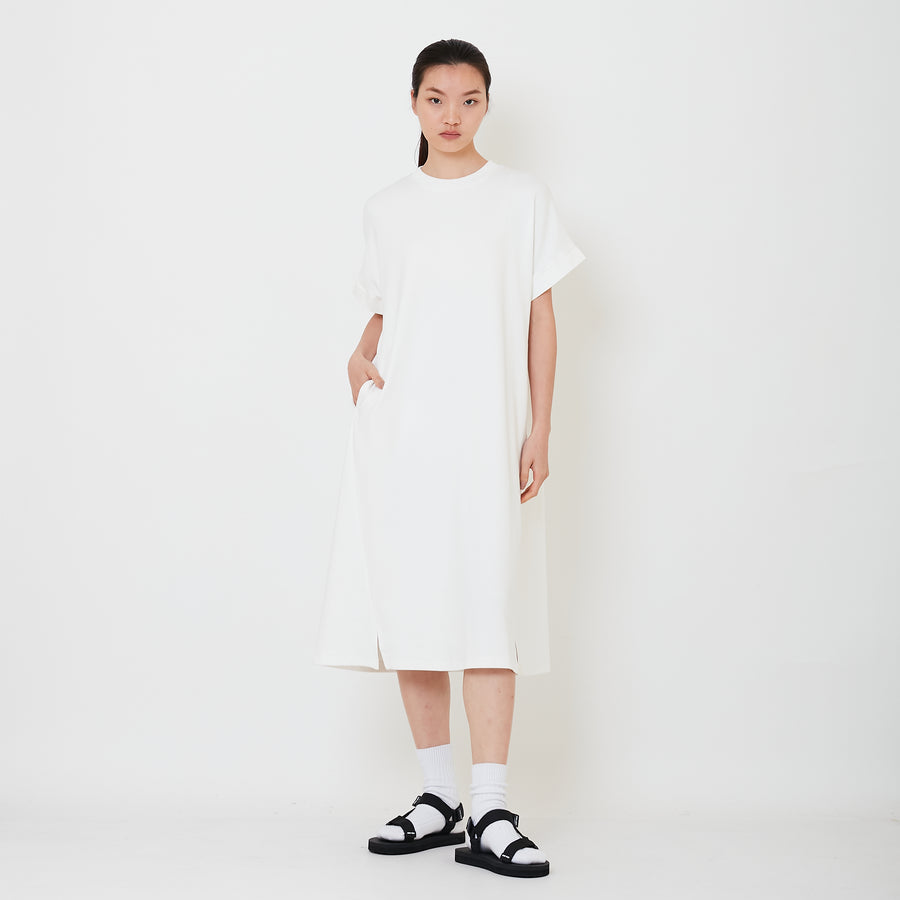 Women Combined Short Dress - Off White - SW2501005A