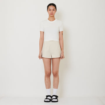 Women Short Pants - Beige - SW2501016B