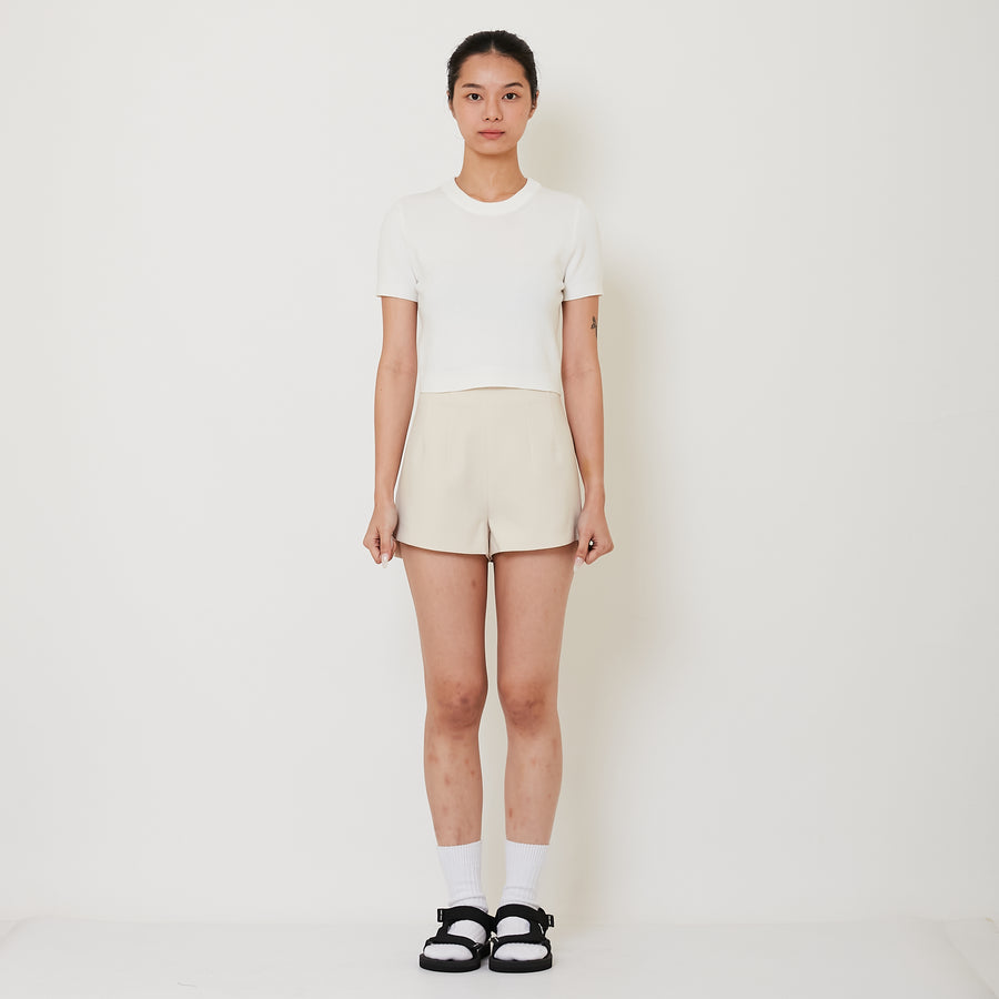 Women Short Pants - Beige - SW2501016B