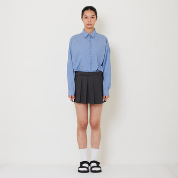 Women Pleated Skort - Grey - SW2501023A