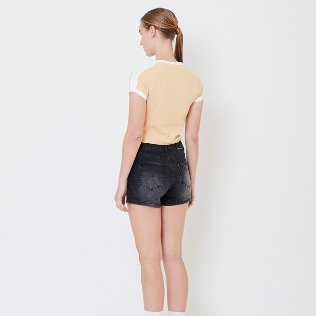Women Contrast Cropped Top - SW2504070