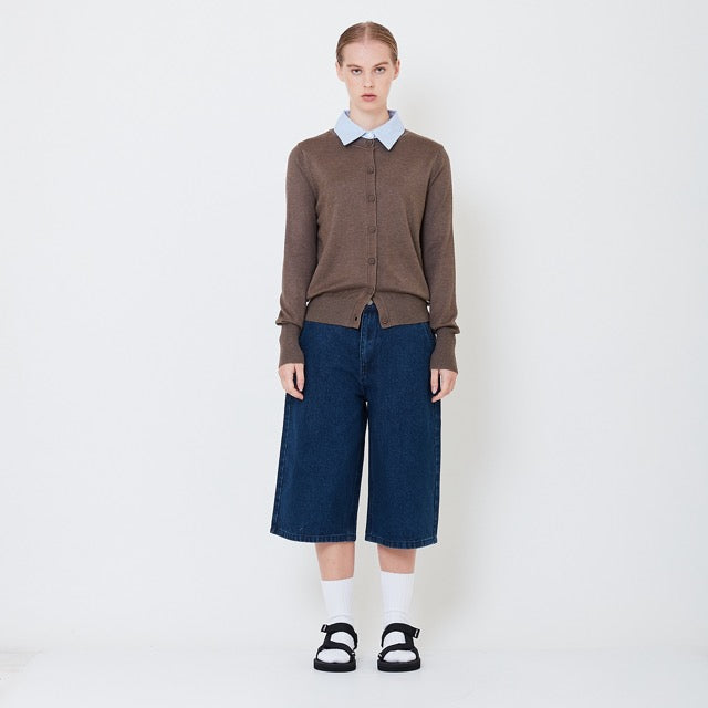Women Baggy Jorts - Blue - SW2504082A