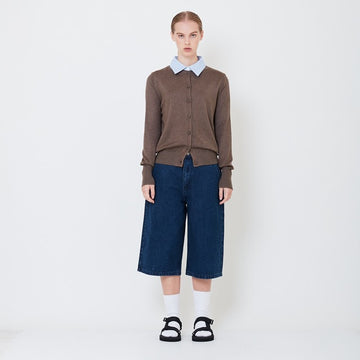 Women Baggy Jorts - Blue - SW2504082A