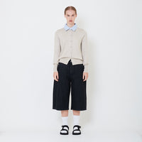Women Baggy Jorts - Black - SW2504082B