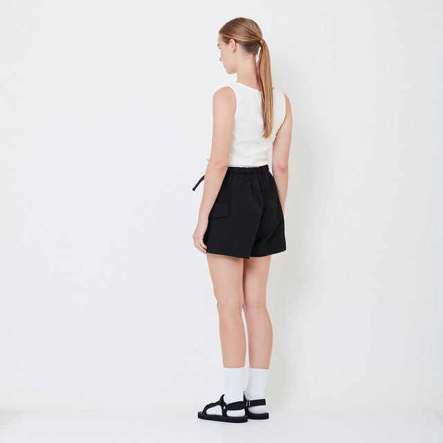 Women Cargo Shorts - Black - SW2504084B