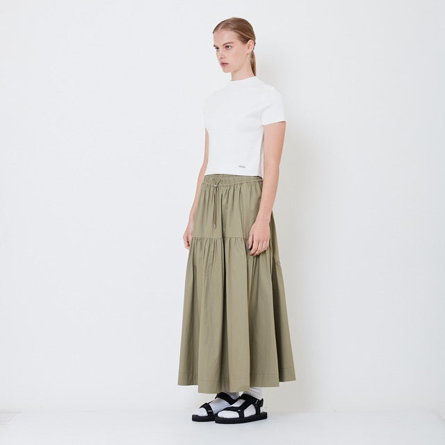 Women Midi Skirt - Army Green - SW2504085A