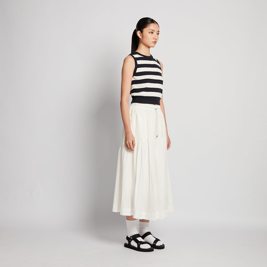 Women Maxi Skirt - Off White - SW2603106A