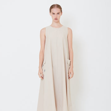 Women Nylon Dress - Sand - SW2504086A