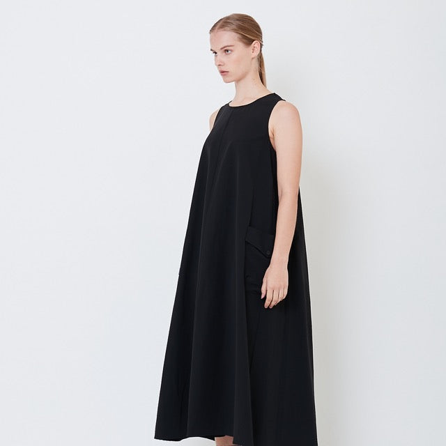 Women Nylon Dress - Black - SW2504086B