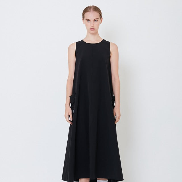 Women Nylon Dress - Black - SW2504086B