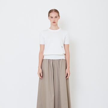 Women Knit Top - Off White - SW2505093A