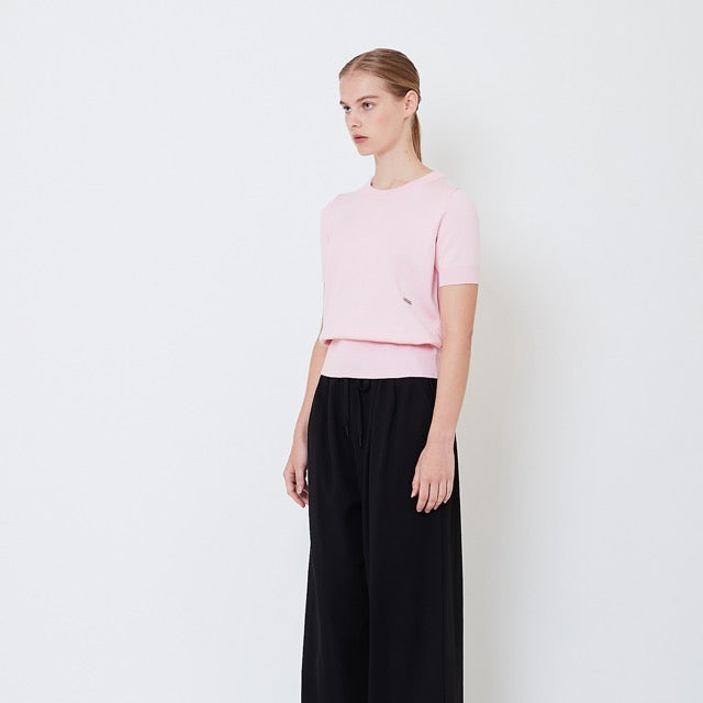 Women Knit Top - Light Pink - SW2505093B