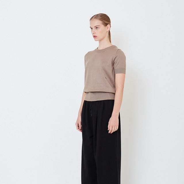 Women Knit Top - Brown - SW2505093C