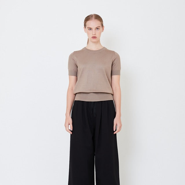 Women Knit Top - Brown - SW2505093C