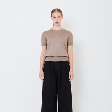 Women Knit Top - Brown - SW2505093C