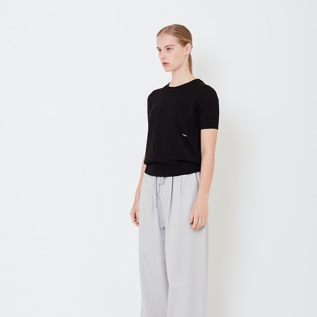 Women Knit Top - Black - SW2505093D