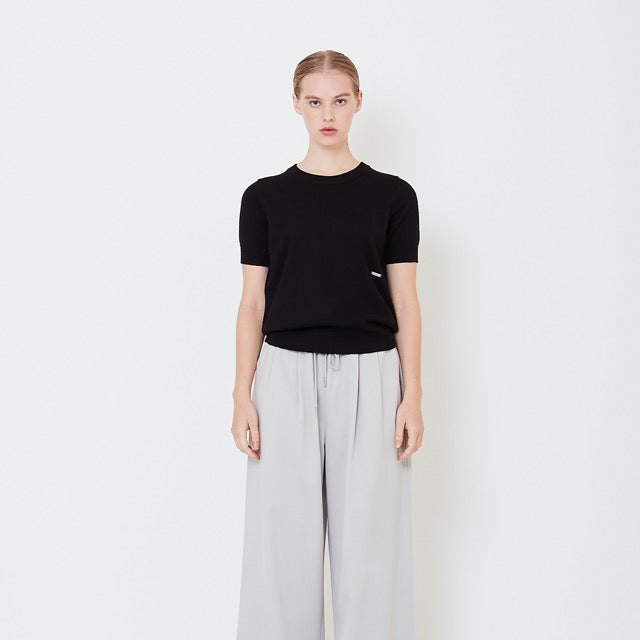 Women Knit Top - Black - SW2505093D