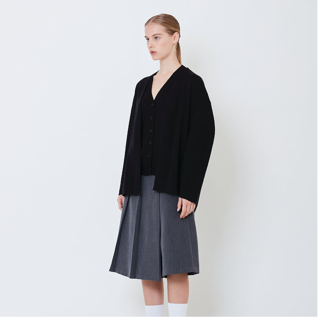 Women Cardigan - Black - SW2505095B