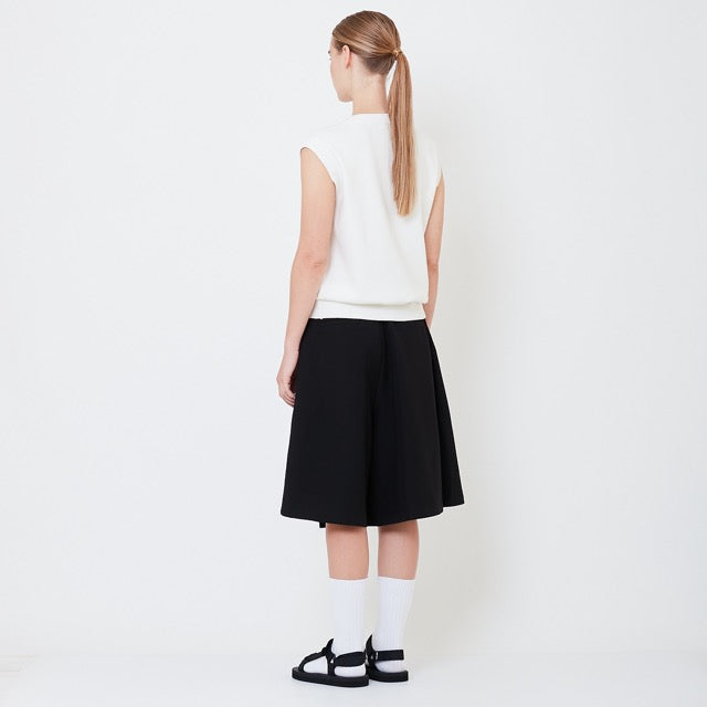 Women Pleated Shorts - Black - SW2505100B