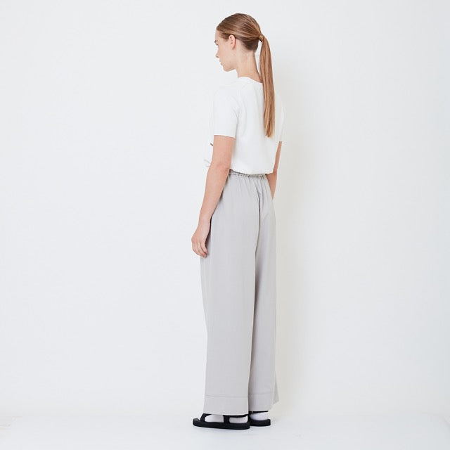 Women Elastic Waist Long Pants - Light Grey - SW2505101A