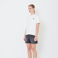 Women Embroidery Essential Top - Off White - SW2506104A