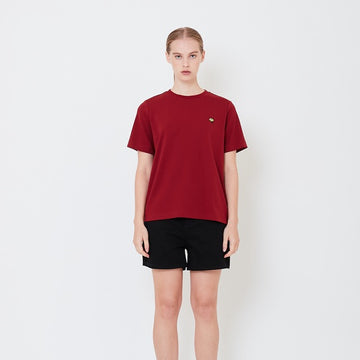 Women Embroidery Essential Top - Maroon - SW2506104C