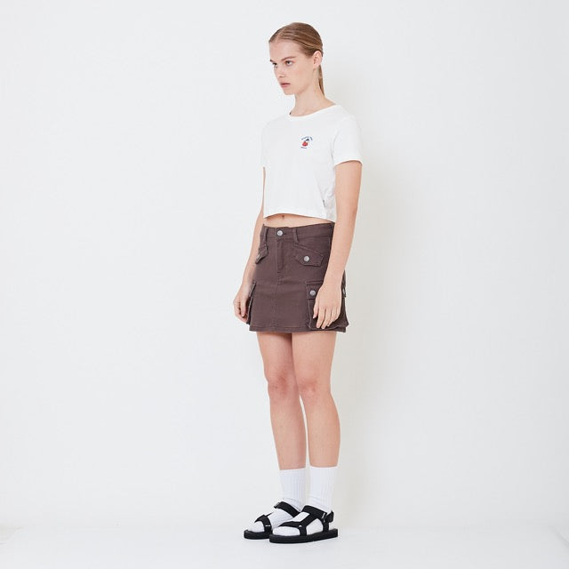 Women Cargo Skirt - Grey - SW2506116A