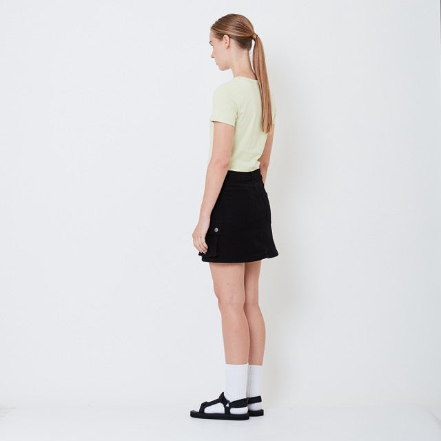 Women Cargo Skirt - Black - SW2506116B