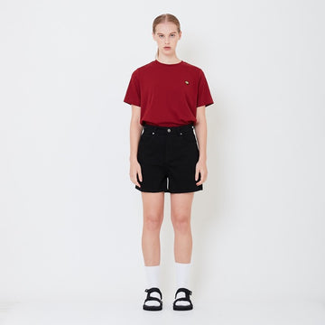 Women High Waist Bermuda Shorts - Black - SW2506119C