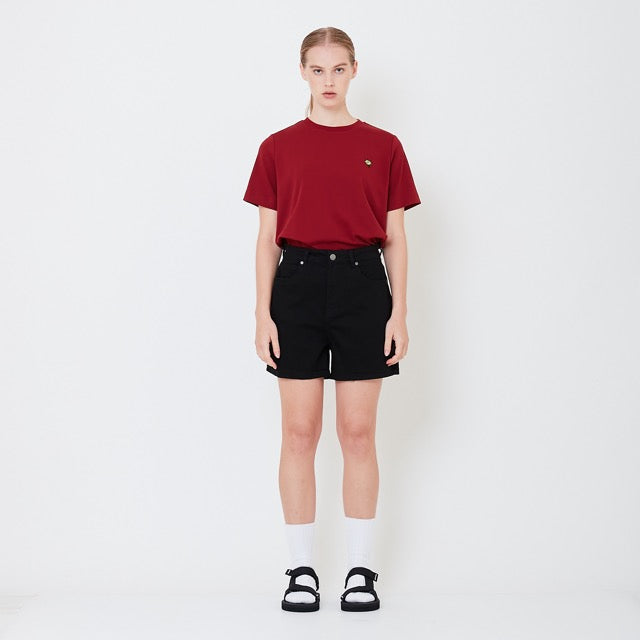 Women High Waist Bermuda Shorts - Black - SW2506119C