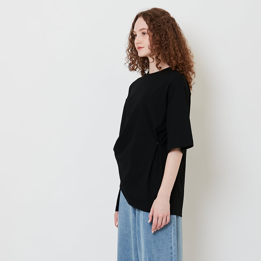 Women 2-Way-Fitting Top - Black - SW2508123B