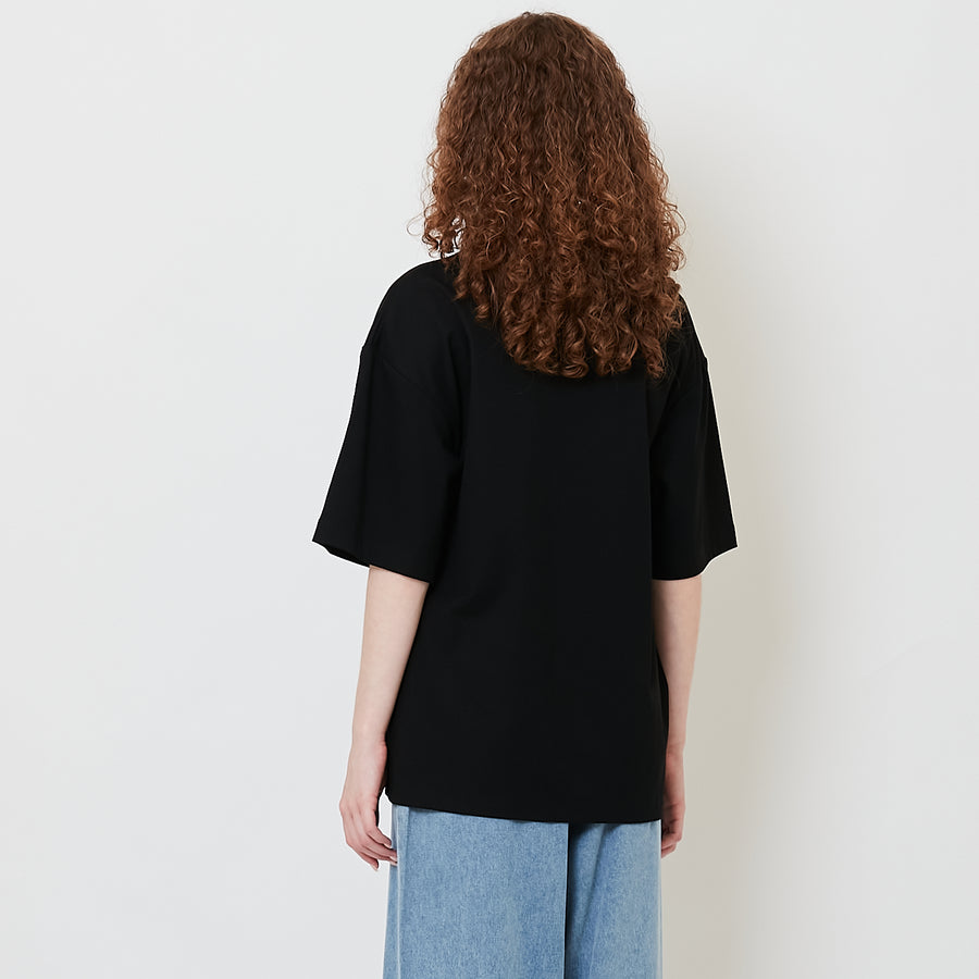 Women 2-Way-Fitting Top - Black - SW2508123B