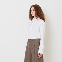 Women Shirt With Neckerchief - Off White - SW2508128A