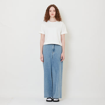 Women Straight Cut Jeans - Light Blue - SW2508129A