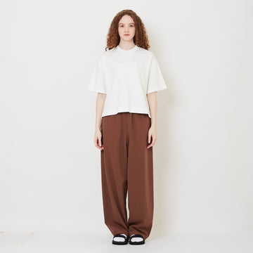 Women Barrel Leg Long Pants - Brown - SW2509142B