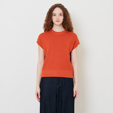 Women Knit Top - Orange - SW2509144C
